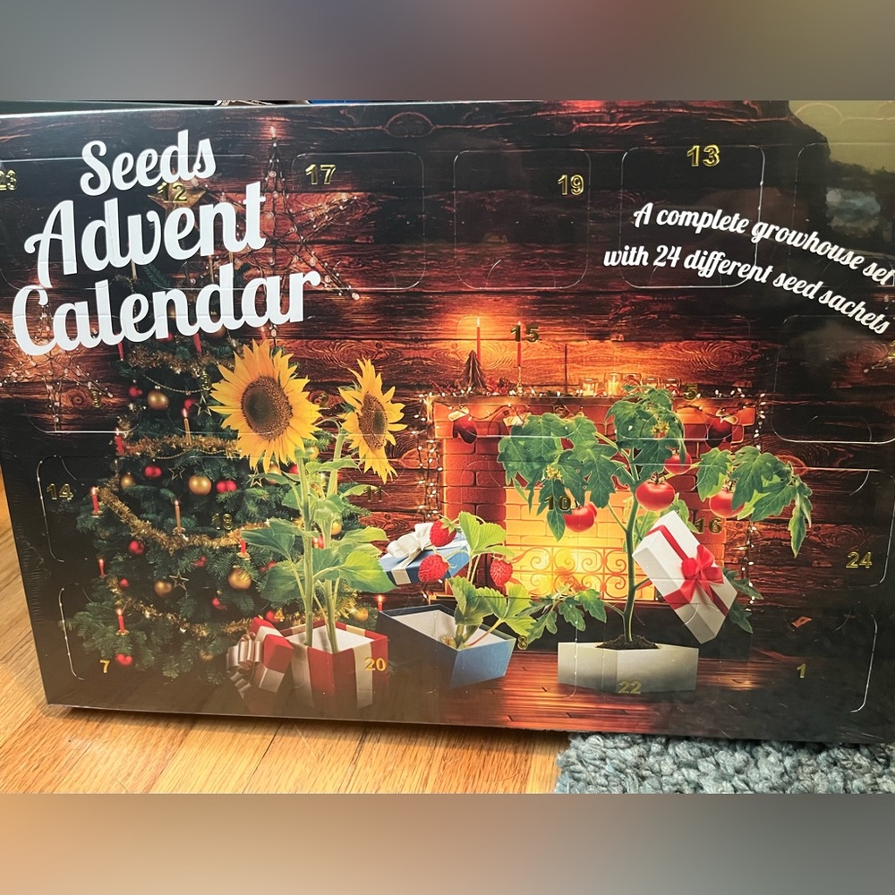Sealed New Advent Garden Calendar with Seeds and Greenhouse